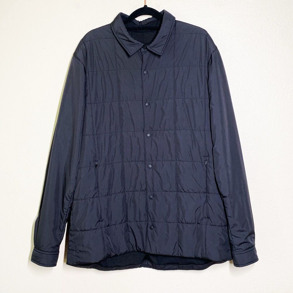 Lululemon About Face Shacket Reversible Jacket Men's XL Shacket Gray M4690S